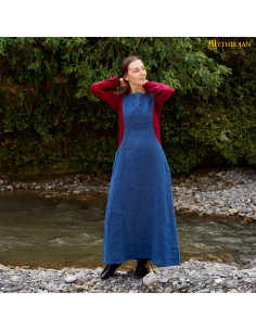 Sobrevesta medieval en lino sin mangas, modelo Catherine 2