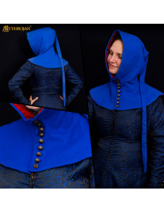 Gugel medieval en lana con botones Siglo XV 2