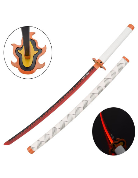 Dekorative LED Katana Rengoku Kyojuro...