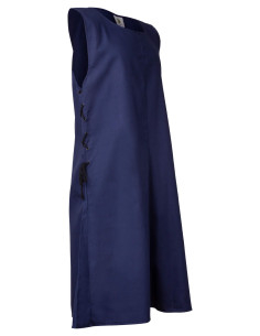 Tabardo medieval Wigand en lona azul 2