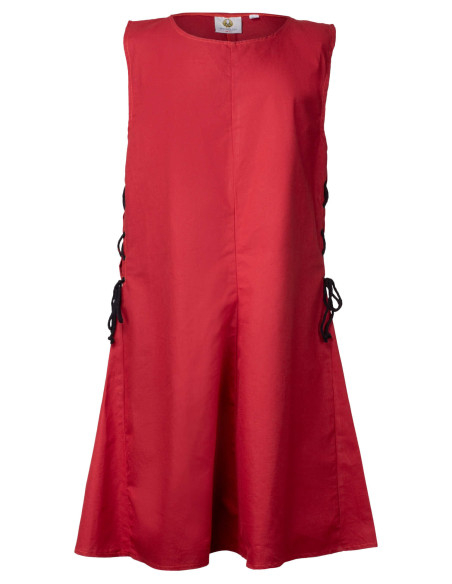 Tabardo medieval Wigand en lona roja