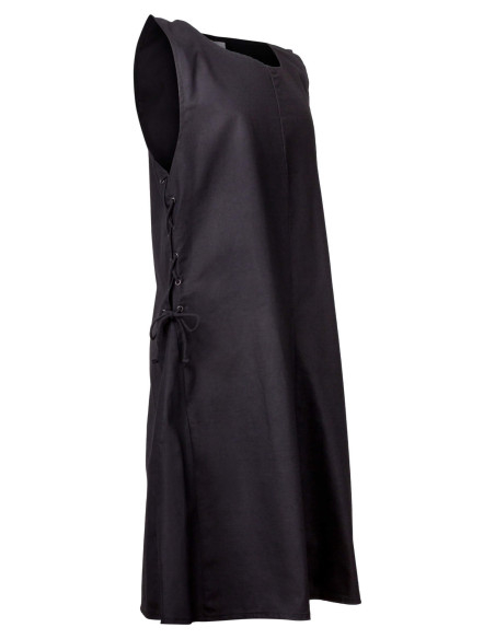 Tabardo medieval Wigand en lona negra