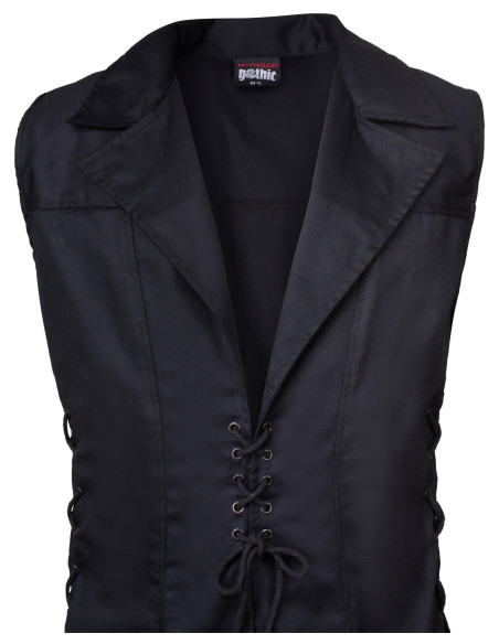 Zwart Hemblock Gothic Vest