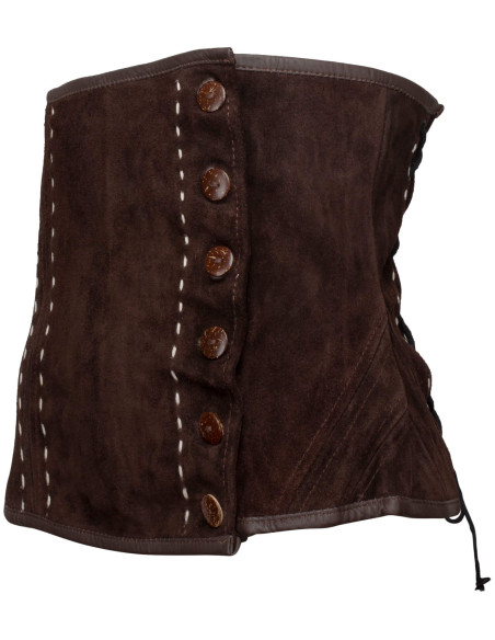 Middeleeuwse Estela Corset in Bruin