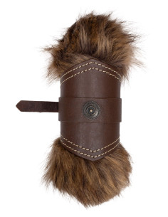 Vikingische Lederarmbänder Modell Jotun, braun 2