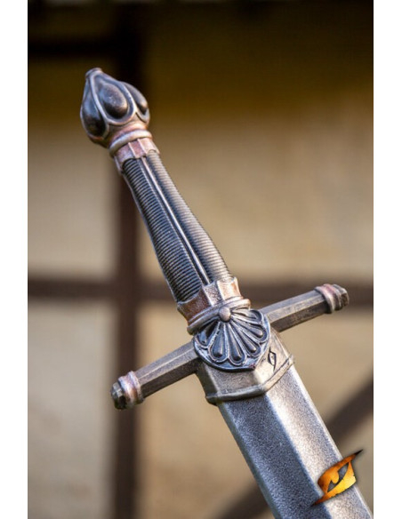 Zwarte duelzwaard (60 cm.)