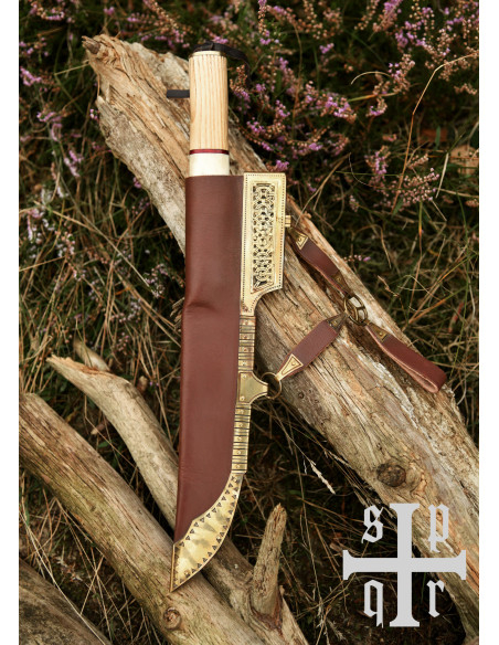 Viking Sax Kniv i Damasco stål