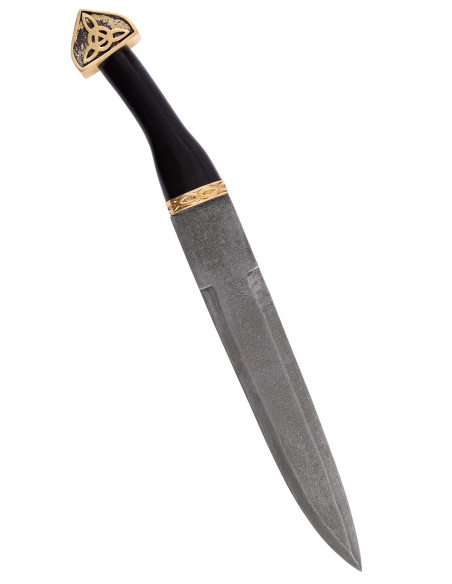 Daga Seax med klinge af Damaskus stål...