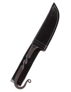 Handgefertigtes mittelalterliches Messer mit Scheide 2