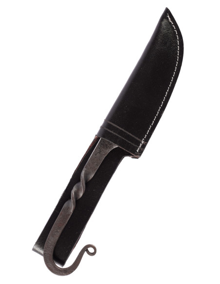 Cuchillo medieval artesanal con funda