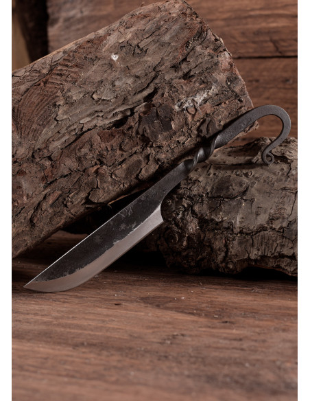 Cuchillo medieval artesanal con funda
