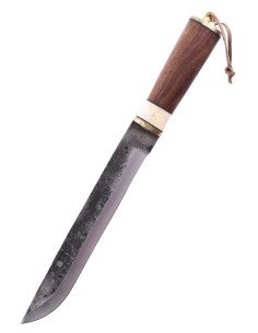 Langes mittelalterliches Messer mit Lederhülle