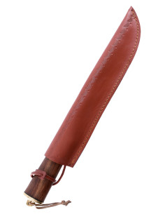 Langes mittelalterliches Messer mit Lederhülle 2