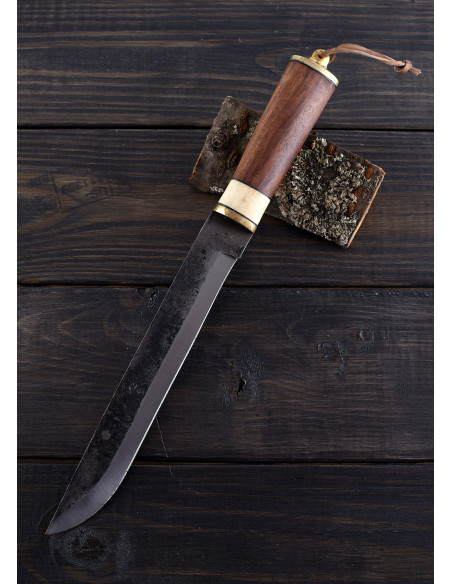 Cuchillo largo medieval con funda de...