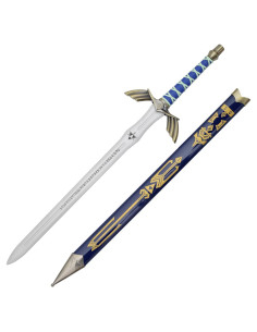 Zelda Dark Link Ornamental Schwert blau, Bambusblatt