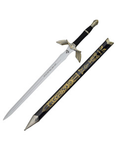 Espada ornamental Dark Link de Zelda negra, hoja Bambú
