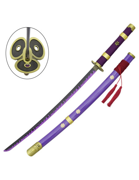 Zoro's Enma Katana in One Piece, paars