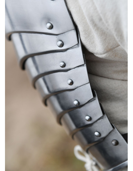 Hombreras medievales en acero (1,2 mm.)