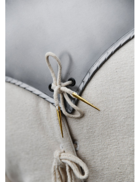 Middeleeuwse bevor van staal (1,2 mm.)