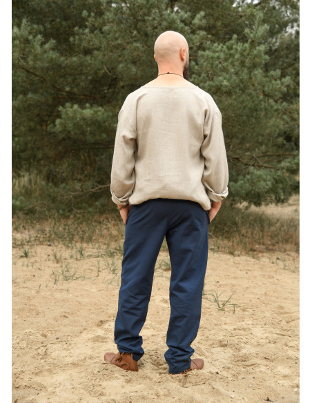 Pantalón medieval Hagen en azul