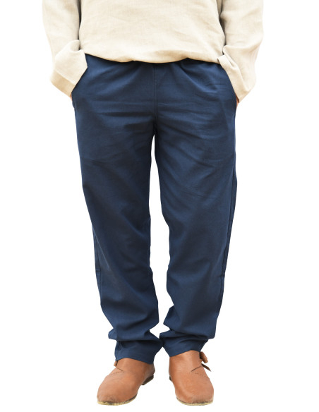 Middeleeuwse Hagen broek in blauw