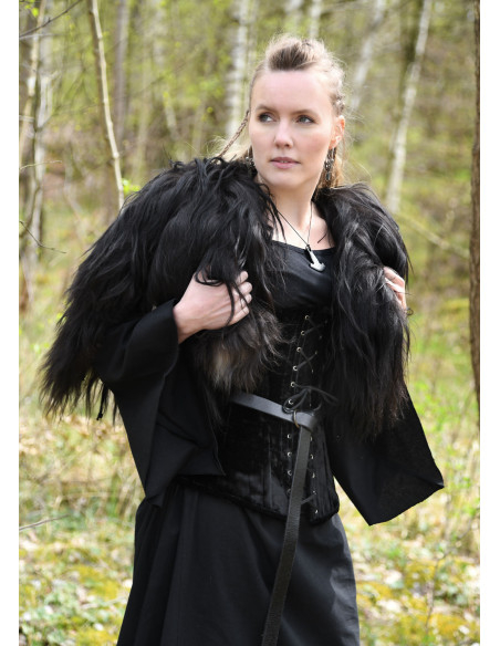 Groot middeleeuws korset in zwart...