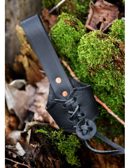 Klein hornhalter, schwarz