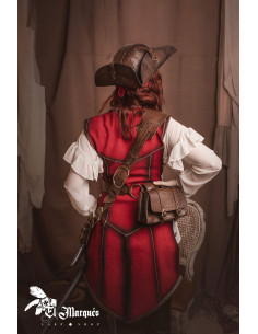 Rote Lederjacke für Piratinnen 2