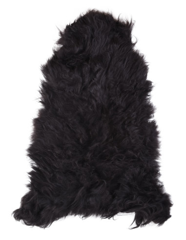 Schwarzes nordisches Schaffell (110 cm)