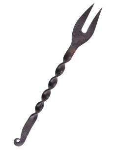 Tenedor medieval forjado a mano (41 cm.)