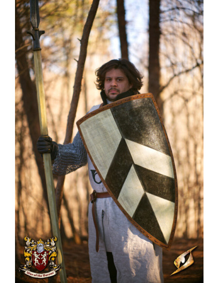 Middeleeuws schild model Baron voor LARP