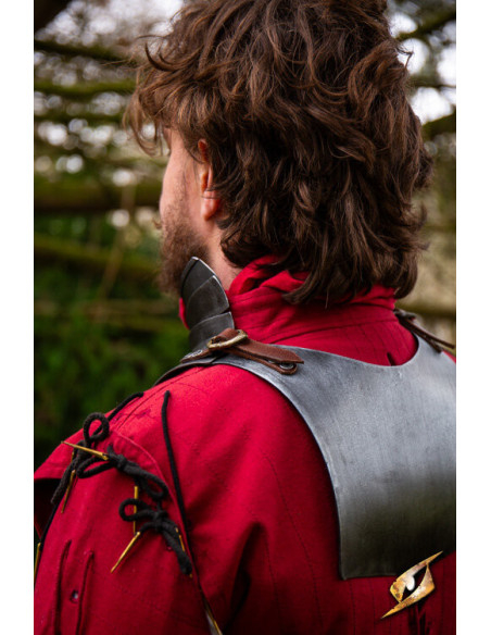 Middelalderlig gorjal i stål model...