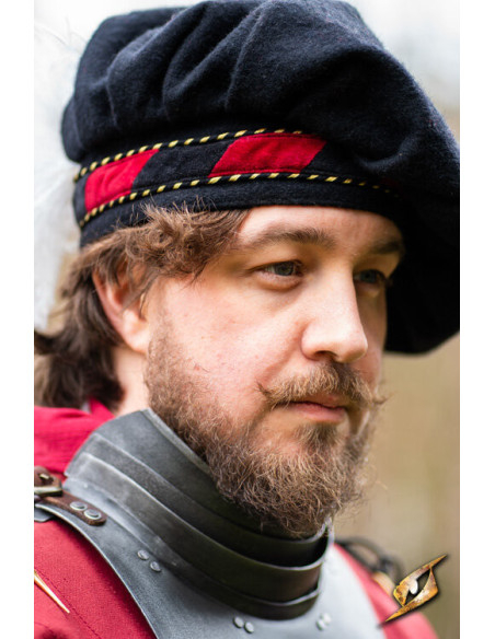 Middelalderlig gorjal i stål model...