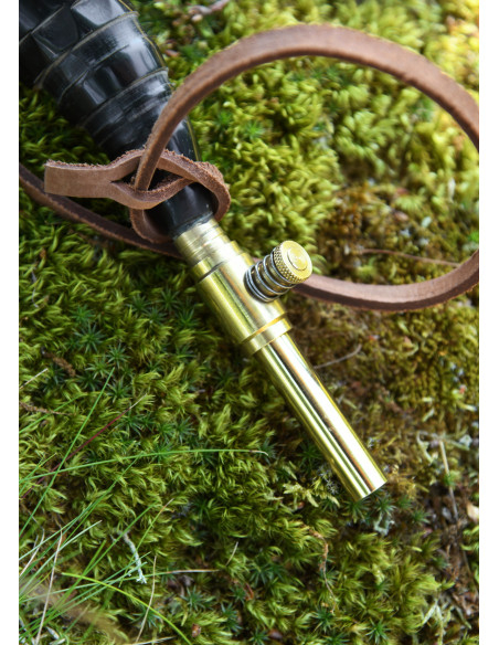 Hornpulverbehälter aus Horn mit...