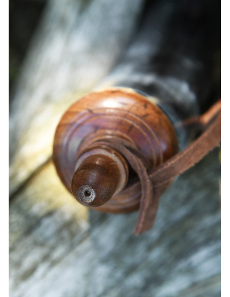 Hornpulverbehälter aus Horn mit...