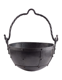 Mellem storhed af nittet stål (ca. 9 L)