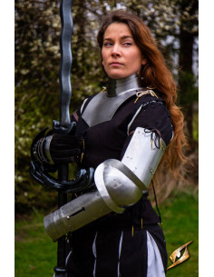 Middeleeuwse armen van staal model Landsknecht,...
