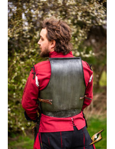 Middelalderlig rustning i stål model Landsknecht, med... 2