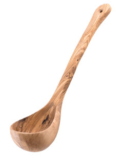 Oliven træ øse, ca. 35 cm