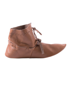 Mittelalterliche Stiefel mit halber Schaft, umgekehrt genäht 2