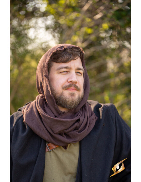 Kap met sjaal van chiffon, model Ezio