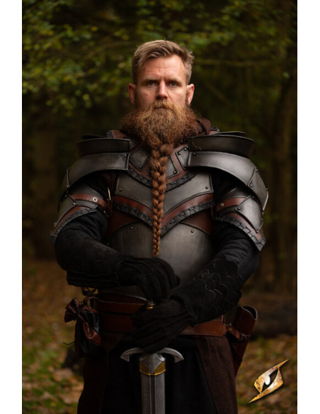 Middelalderlige skindhandsker med...