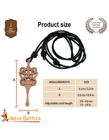 Keltische hanger en oorreiniger (6 cm)