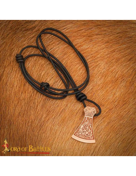 Colgante hacha celta-vikinga, acabado...