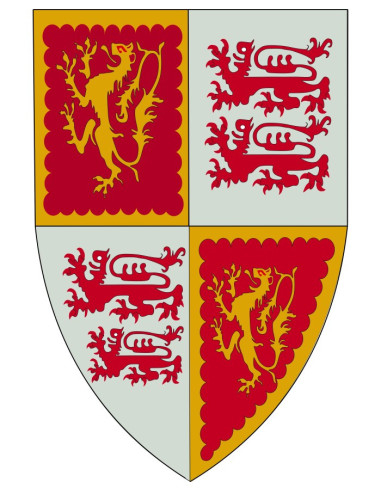 Estandarte medieval cuartelado leones ( 150x100 cm.)