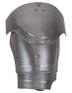 Medieval skulderpuder i stål model Nova, poleret finish 2