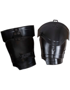 Medievale skulderpuder i stål model Nova, sortbehandlet... 2
