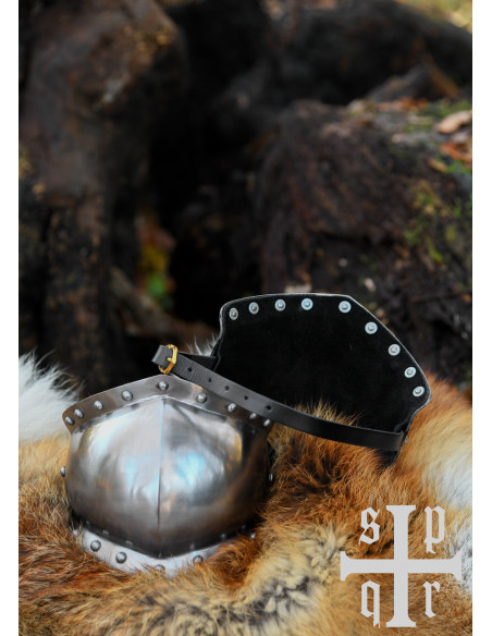 Paar mittelalterliche Knieschützer,...