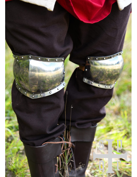 Paar mittelalterliche Knieschützer,...