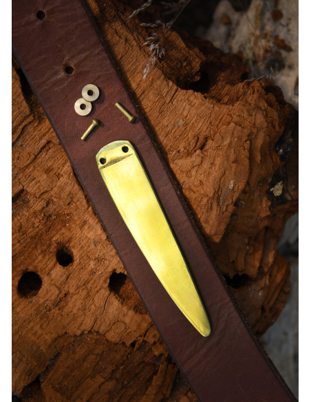 Viking riemuiteinde accessoire, messing